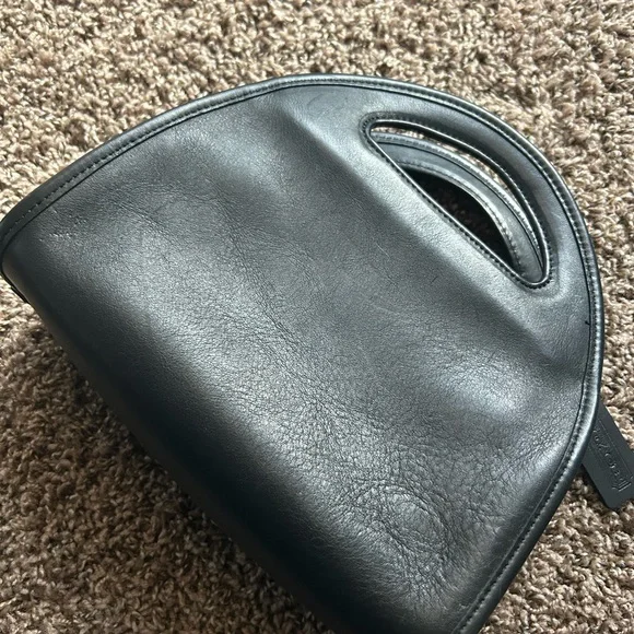 Vintage 90s Coach Black Leather Carousel Bag Handbag RARE *No strap* - Picture 2 of 16